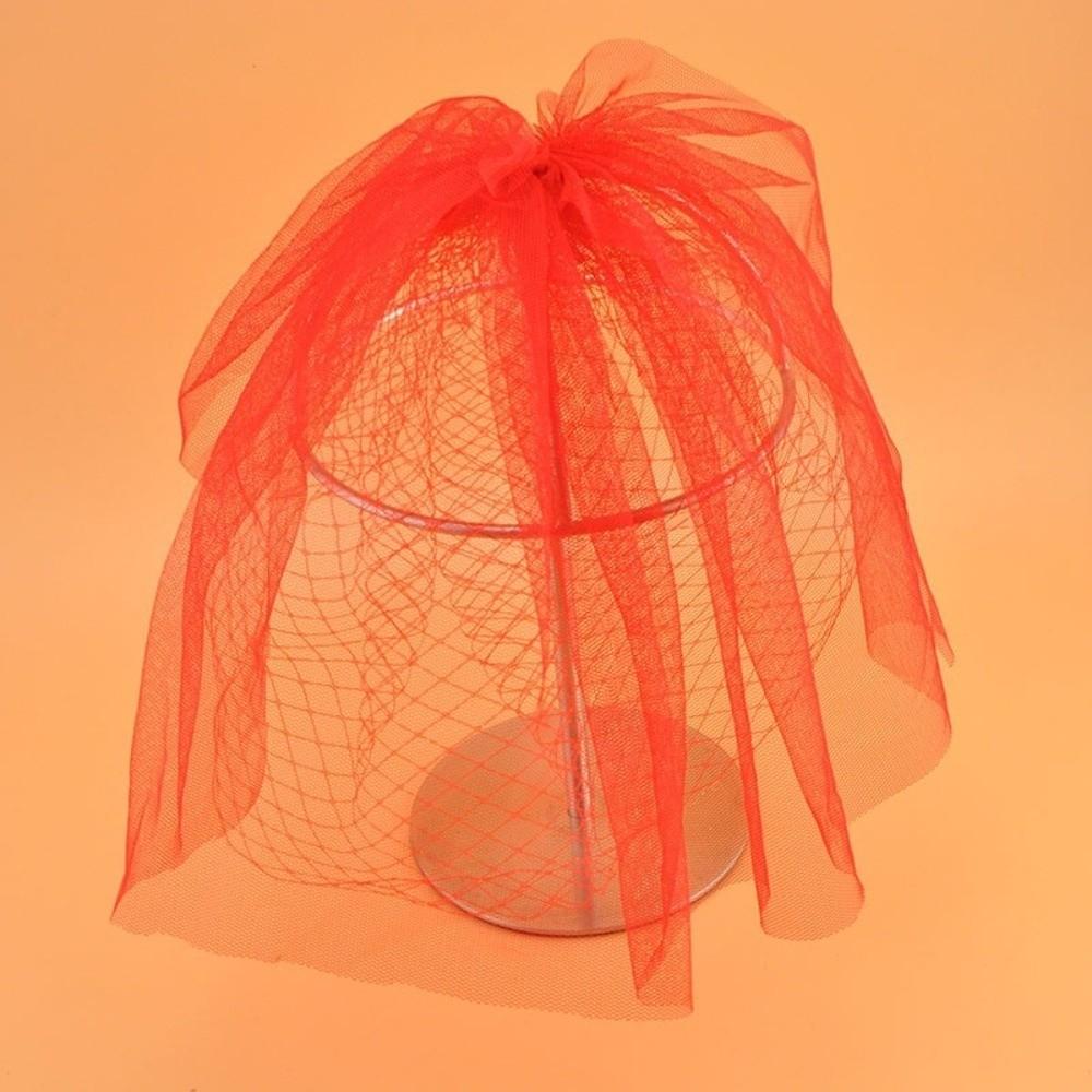 Retro Style Birdcage Veil White Color Wedding Hair Accessory Bridal Hair Clip  Wedding Ceremony