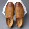 Fashion High Quality Men Shoes Handmade Leather Footwear Male Casual Business Flats Outdoor Soft Soled Travel Sneakers Brand Moccasins
