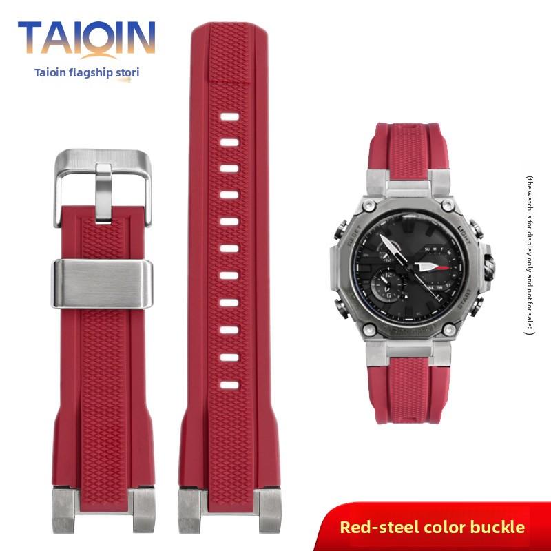 

Для Casio G-SHOCK MTG-B2000 Спортивный Резиновый Ремешок для Часов Металлическое Кольцо Mtg b2000 Смола Силиконовый Ремешок Мужские Часы Запасные Аксессуары For MTG-B2000