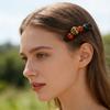 Embellished Handwoven Side Clip Hair Accessory Comfortable Fabric Style Versatility For Fashion Enthusiasts