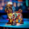 Miniature Dog Shaped LED Desk Lamp PUW5157 Cute Night Light for Home Office Decor Warm White Touch Control