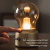 LED Study Table Lamp Glass Desk Light with Warm White Glow Mini Reading Lamp for Office and Student