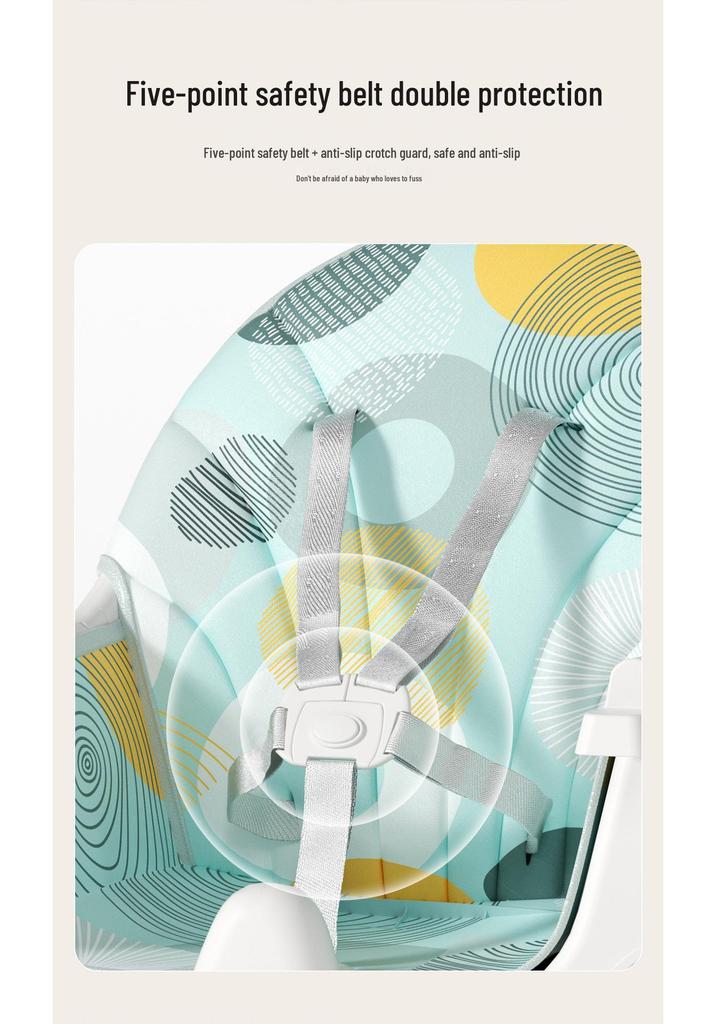 Multifunctional Foldable Baby High Chair for Infants: Convenient Eating and Table Seat
