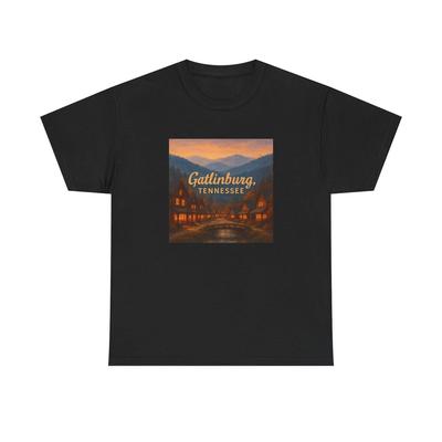 Unisex Adult T Shirt Gatlinburg Tennessee Smoky Mountain Art