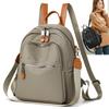 Nylon Backpack Women's Fashionable Casual School Bag Lightweight Travel Rucksack with Multiple Pockets