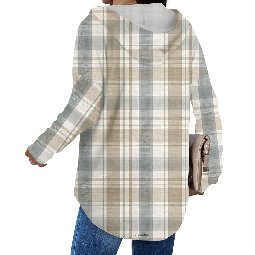 Damenmode Hoodies V-Ausschnitt Langarm Bedruckt Kordelzug Lässige Lose Pullover Tops