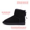 New Fashion Able Women Warm Snow Boots Winter Boots Genuine Cowhide Leather Women Boots Ankle Boots Fur Shoes Size 34 -43