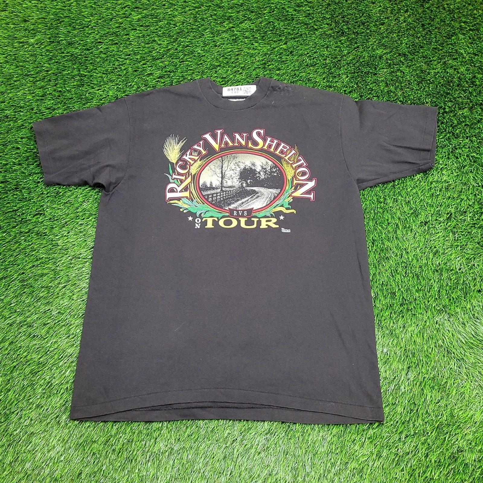 Vintage 90s Ricky-Van-Shelton Shirt L/XL 22x27 Country Music 4XL