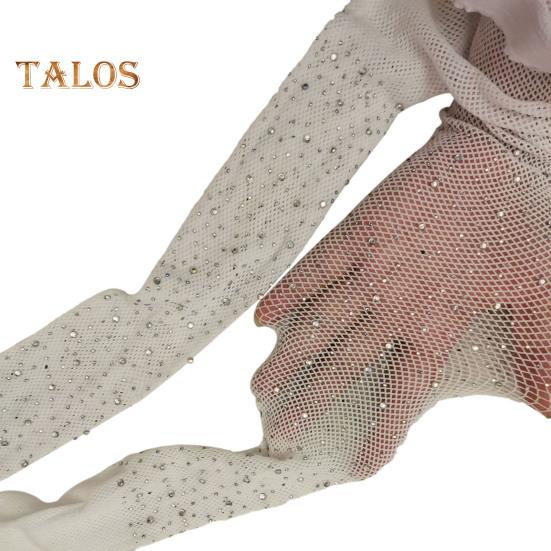 Women Sexy Pantyhose Shiny Rhinestone High Elasticity Anti-slip Ultrathin See-through Hollow Out Fishnet Soft Skinny Party Club Pantyhose
