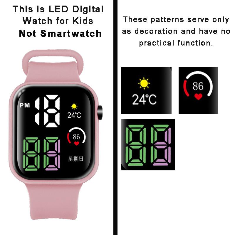 Sportuhren für Damen und Herren Leuchtende LED Digitalarmbanduhren Kinder Jungen Mädchen Studenten Elektronische Uhr Uhr