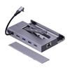 Type C 7in1 Hub M.2 SSD Dock Stand for Steam Deck Nintendo Switch 4K60Hz Gigabit LAN 100W PD Charging Docking Station