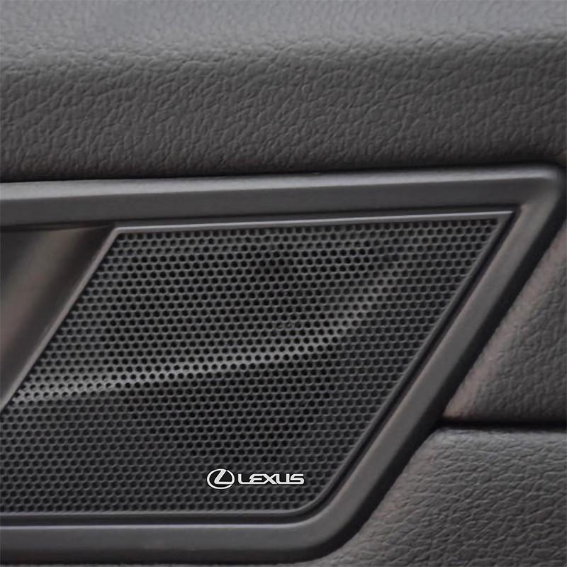 Car Speaker Metal Stickers Interior Decoration Decals For Lexus F SPORT ES RX NX LS UX LM LX GX LC RZ IS CT GS RC HS SC TX LBX