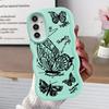 Butterfly Flower Soft Phone Cover Case for Samsung Galaxy A15 A16 A21s A12 A13 A52 A14 A11 A53 A33 A22 A05 A23 A04 A06 A03