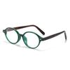 Retro Oval Frame Womens Flat Light Glasses Ultra Light Neutral High Quality Anti Blue Light HD Vision