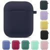 Silicone Earphone Case For Apple Airpods 1 2 Case With Hook TPU Headphone Protective Case For Air Pods 1th 2th Gen Accessories