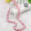 Collana con pietra occhio di gatto rosa opale messicano rotondo da 10 mm Collana con catena in corda fatta a mano Gioielli fai da te Affascinante naturale AAA (Ordine minimo 1)