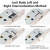 Stainless Steel Tube Frame Mortice Lock for Garden Door Applications with DIN Left and Right Installation Options