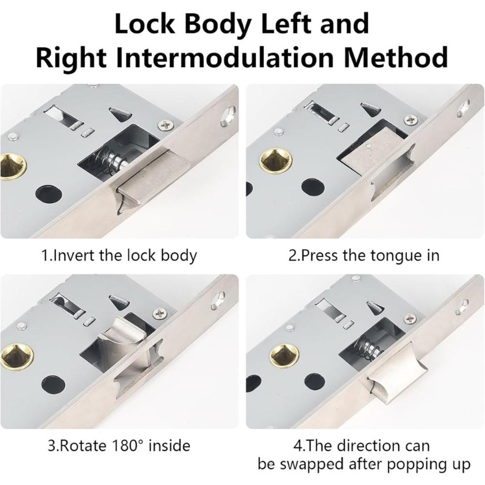 Stainless Steel Tube Frame Mortice Lock for Garden Door Applications with DIN Left and Right Installation Options