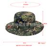 Popular Jungle Camouflage Bucket Hat Men and Women Big Brim Basin Hat Military Hat Round Edge Sun Hat Summer Climbing Hat