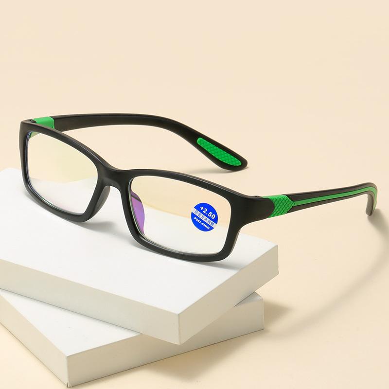 Fashion Trendy Men Sports Reading Glasses Unisex Vintage Ultralight TR90 Hyperopia Eyewear Women Retro Square HD Presbyopia Eyeglasses