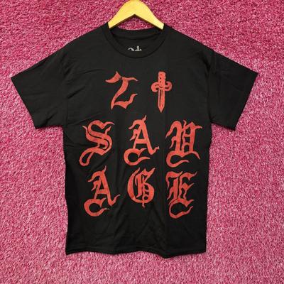 T-shirt Nera Tour Europeo 21 Savage
