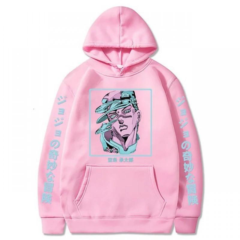 JoJos Bizarre Adventure Printed Hoodie Sweatshirt Women Men Casual Long Sleeve Pullover Top