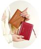 Women's Multi-Card Slot Holder: Anti-Magnetic Zipper Coin Purse, Portable Keychain Card Holder, and ID Storage Bag.