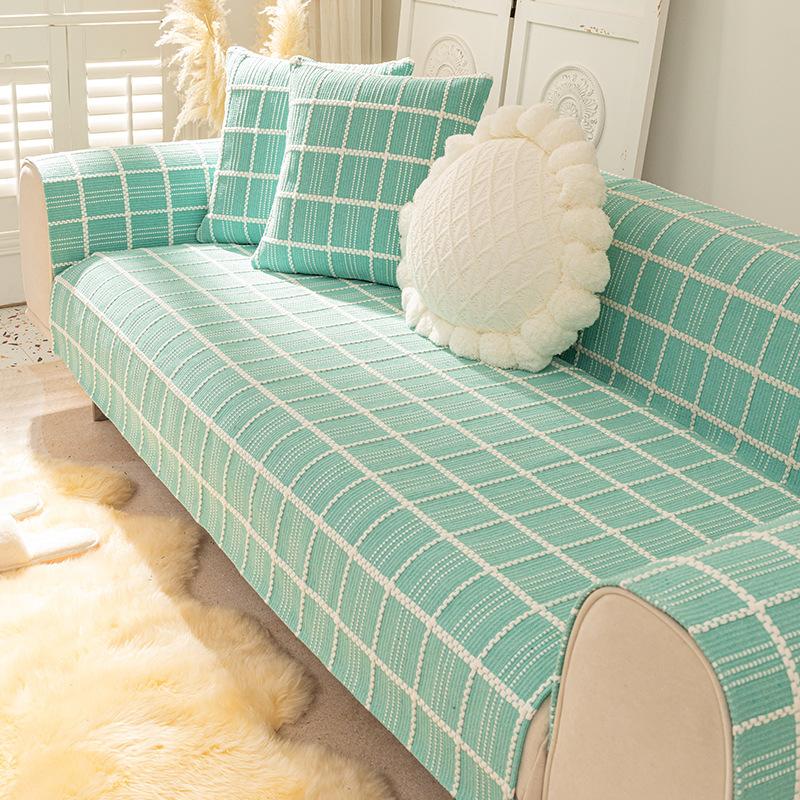 Sofa Cushion, Cotton And Linen, Universal In All Seasons, Non-Slip And Simple  New Cover, Cushion, Cover Towel, Small And Fresh Foreign Air