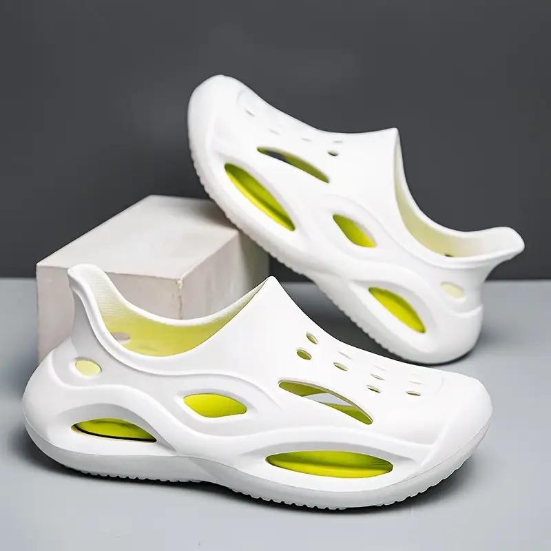 Sandalias Deportivas de EVA de Moda con Suela Suave y Cómoda, Puntera Redonda, Resistentes al Desgaste, Antideslizantes, Chanclas Versátiles Casuales para Exterior, Playa