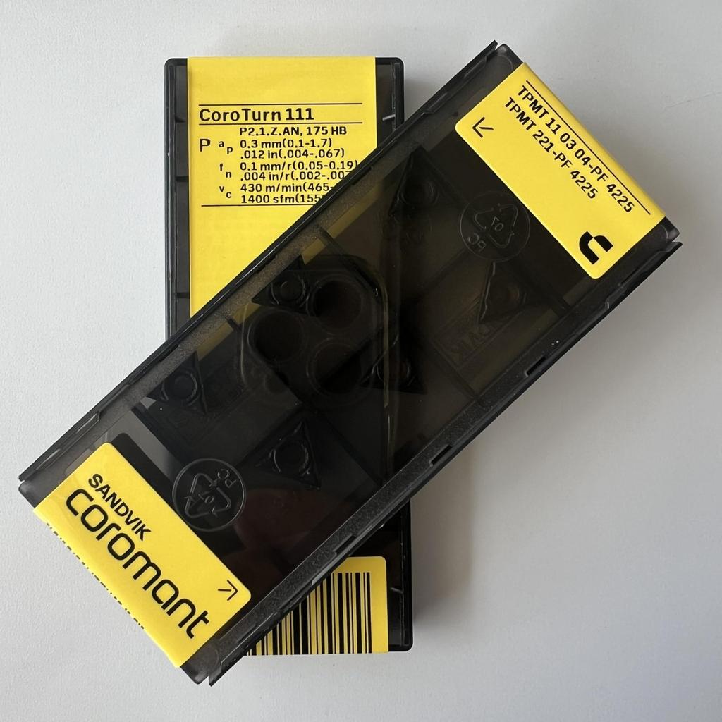 Sandvik / TPMT110304-PF 4225 / Original Swedish Hard Alloy Blade 10 Pcs