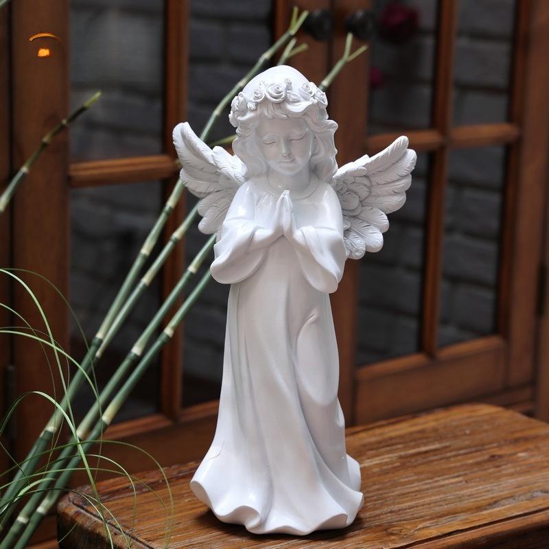 Europäische Klassische Engels Gartenkunst & Geschenk Dekoration