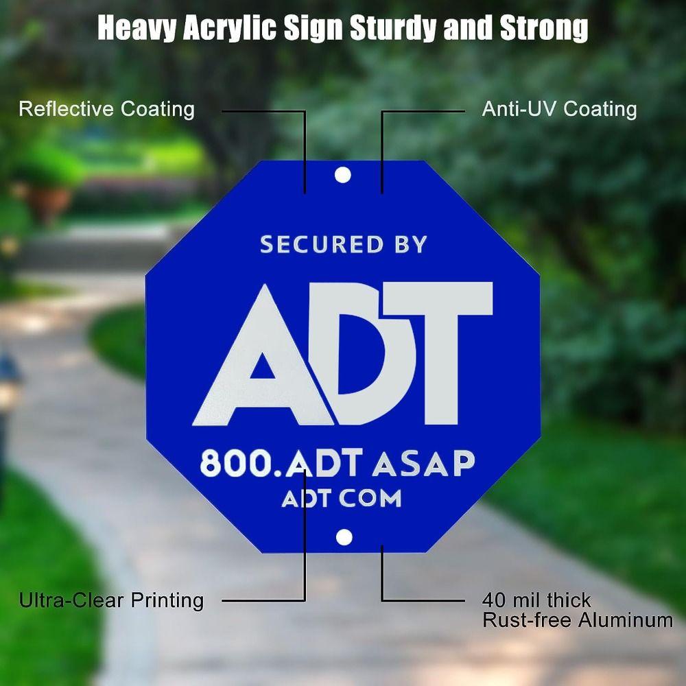 

Знак безопасности ADT из ПВХ Знак из ПВХ Удобные предупреждающие знаки для двора