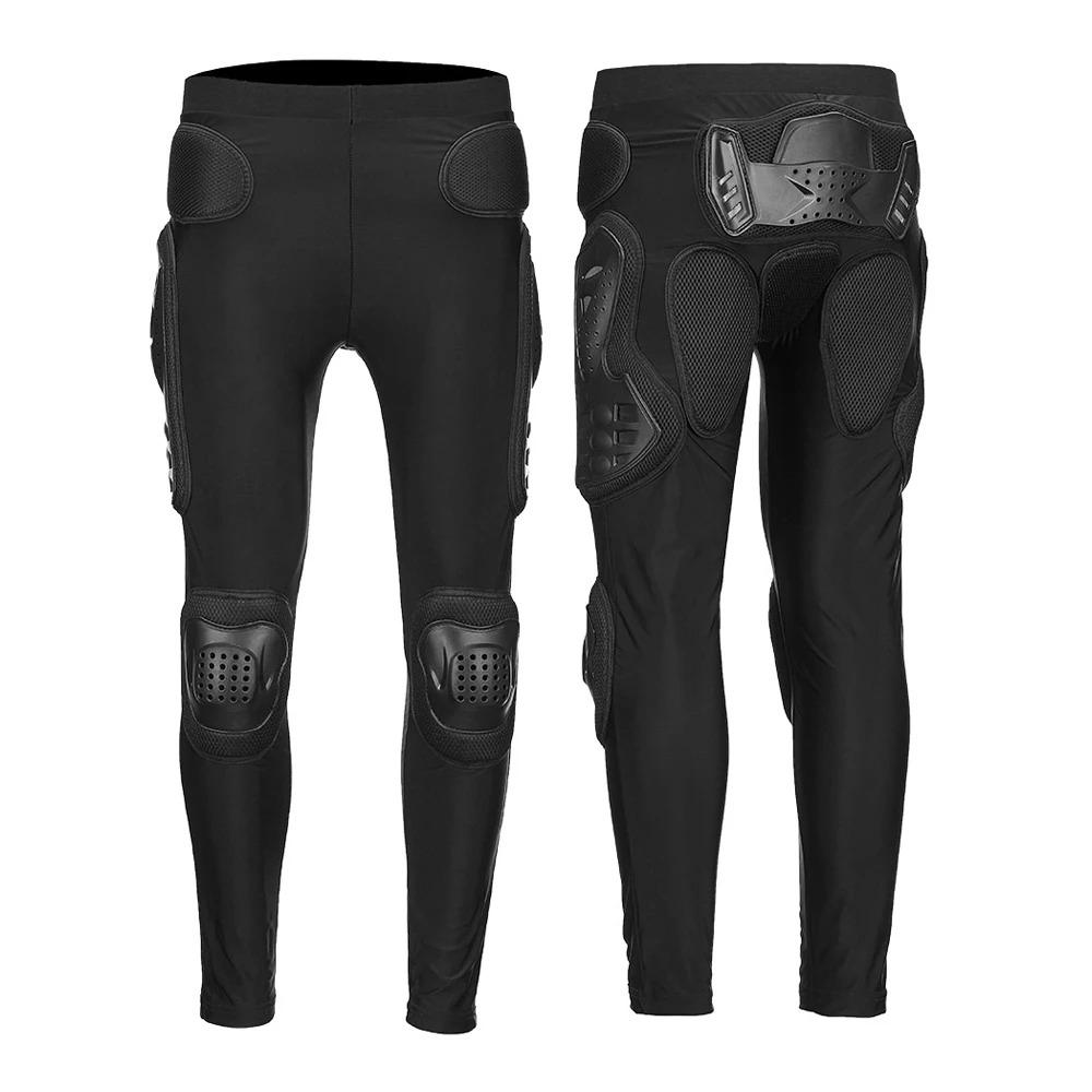 Motorcycle Armor Pants Waistline Motocross Dirt Bike ATV Protective Gear with Knee Guard Leg Protection for Skateboard