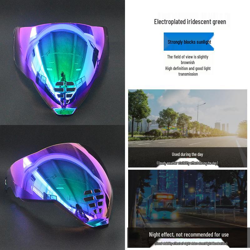 Universal Electroplated High-Definition Lens for Oni Mask Airflite Helmet - Tea Color, Day and Night Compatible