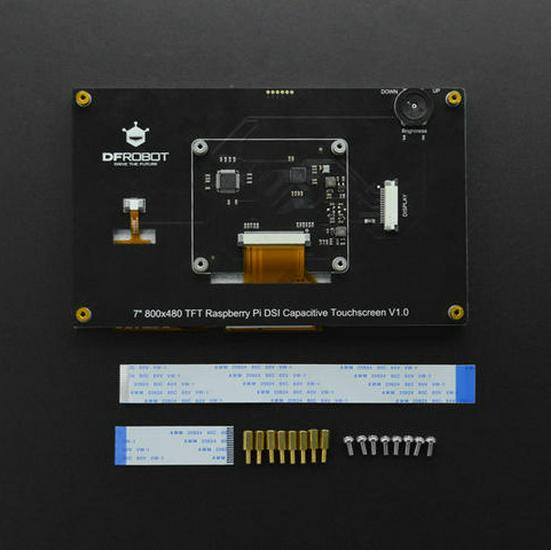Raspberry Pi 5/4B DSI için 7 İnç 800x480 TFT Kapasitif Dokunmatik Ekran