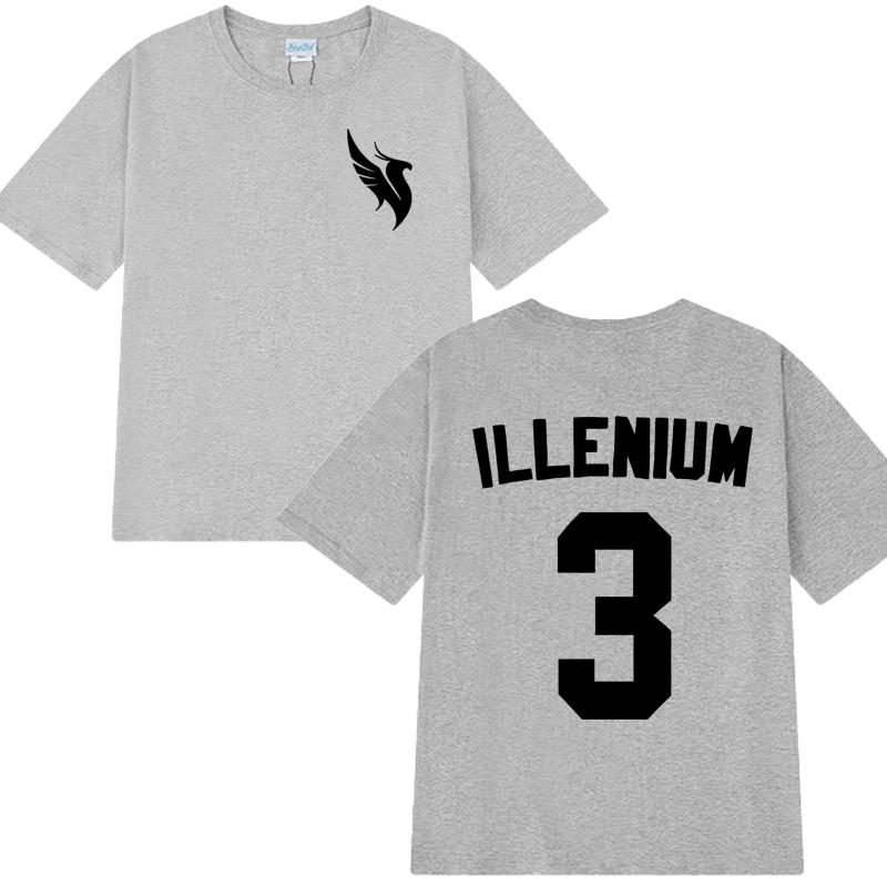 High Quality Illenium Dj Music Double Sided Printed Short Sleeve T-shirts 2025 Men Women Trend Casual T Shirt Unisex Cotton Tops