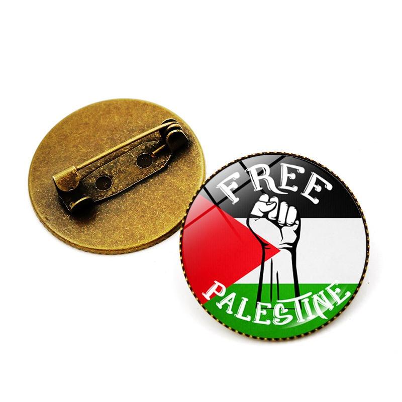 Premium Zinc Alloy Palestine Flag Brooch Pin Unique And Stylish Accessory For Bags And Jewelry Wholesale