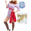 Uniforme Cosplay di Temari di Naruto Shippuden, Costume Completo da Kunoichi del Villaggio della Sabbia per Festa Anime