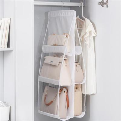 Hängeartiger 6-Fächer-Taschenorganizer 2-teiliges Set Taschenaufbewahrungsständer