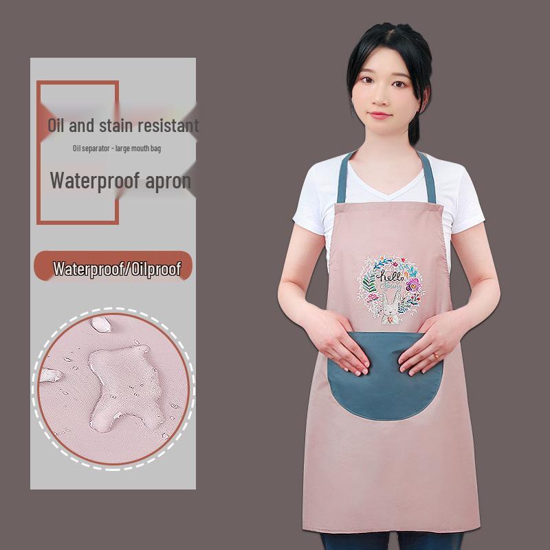 Wasserdichte und Ölbeständige Unisex Logo Schürze für Zuhause Kochen