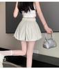 White Cloud High-Waist Slim Puffy Lantern Skirt 2024