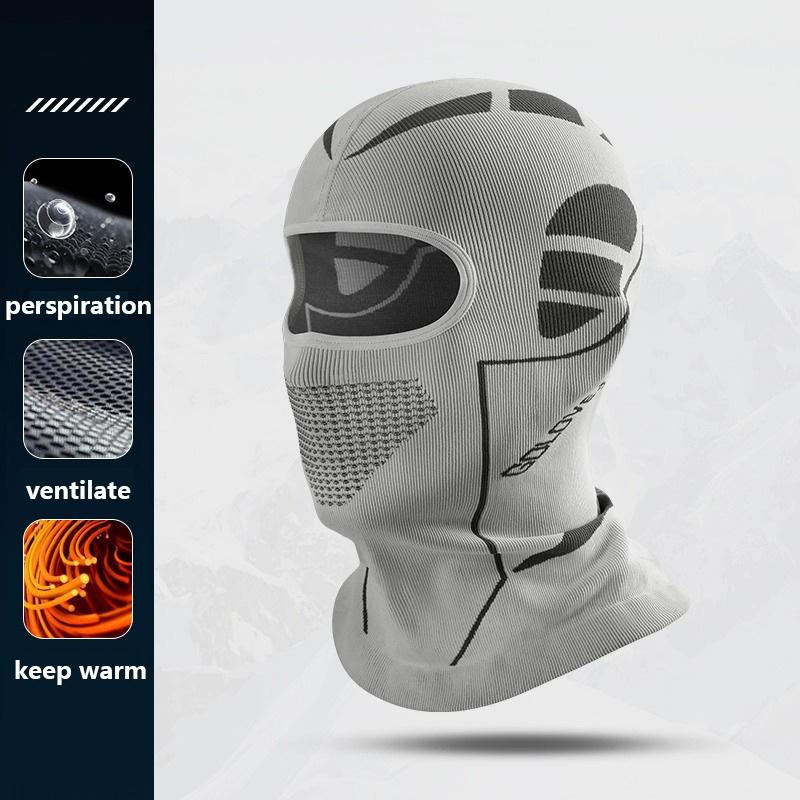 Winter-Skimütze für Männer und Frauen, kältebeständig, Thermoschal, Sturmhaube, Vollgesichtsmaske, Ski, Radfahren, Jagd, Kopf- und Halsbedeckung, Helm-Innenkappe