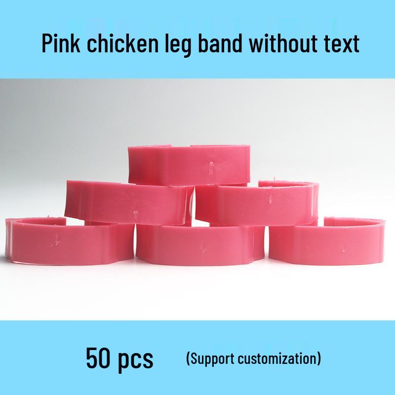 Laser Engraved Poultry Leg Rings for Chickens, Ducks, and Geese - Identification Markers
