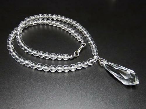 [Ishimachi] Good Fortune, Purification, Natural Stone, Rock Crystal Pendant Top Included, Original Necklace, Power Stone