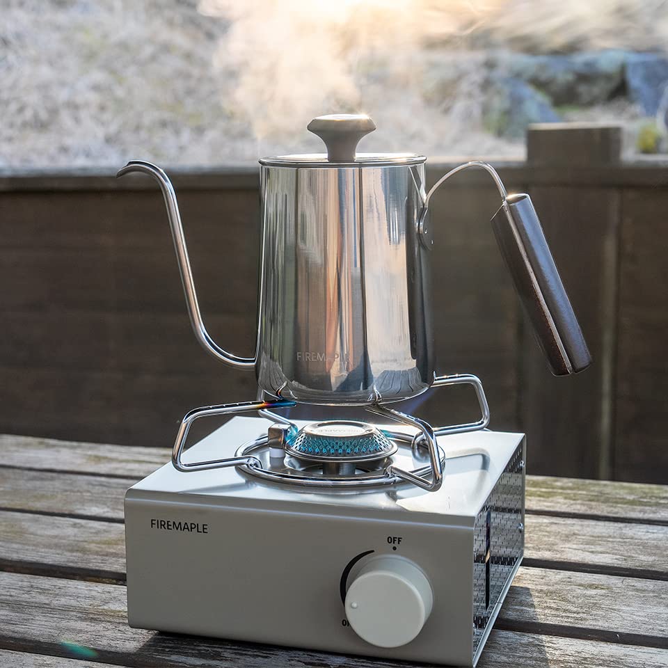 Fire-Maple Antracti Stainless Steel Pour Over Kettle Stainless steel with thermometer 0.7L [Genuine Japanese product]