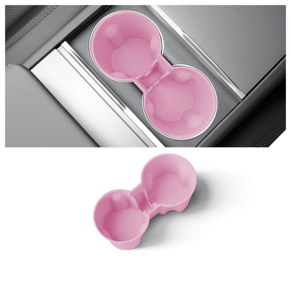 

Silicone Central Control Cup Holder Space-Saving Drink Bottle Holder Vehicle Interior розовый