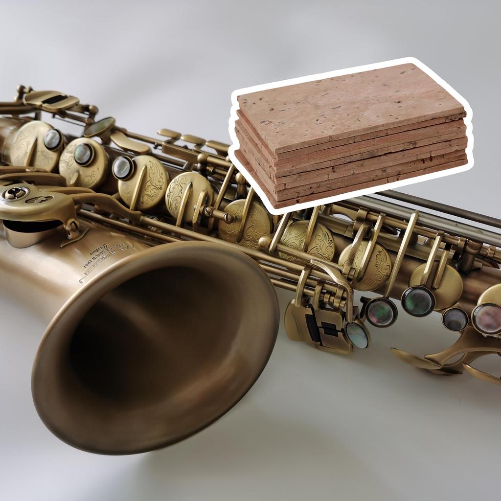 Yibuy Sax Neck Cork 2mm Natural 10pcs YB-CK02