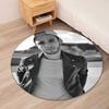Luca Hanni Printed Round Rug Carpet Chair Rug Area Rug Entryway Doormats,for Office Chair Living Room Bedroom Kitchen Room.