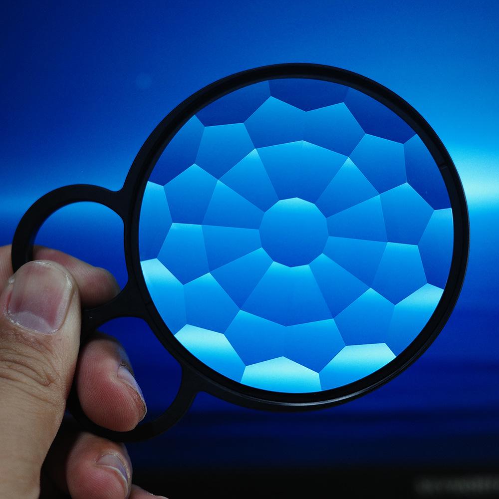 Handheld Glass Kaleidoscope Filter Lens for DSLR