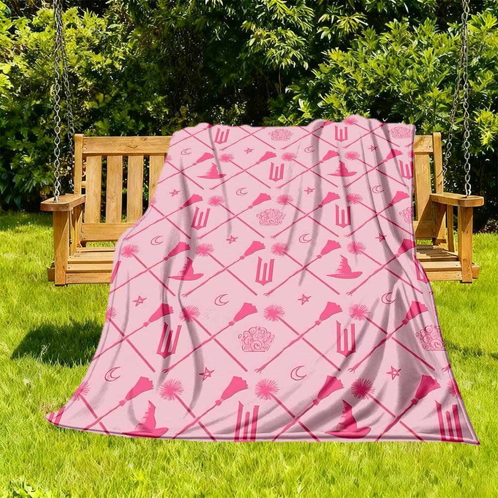 

1pc Wicked Outdoor Blanket Lightweight Flannel, Soft & Warm, All-Season Use for Sofa, Outdoor, Camping, Living Room, Office093 130cmx150cm